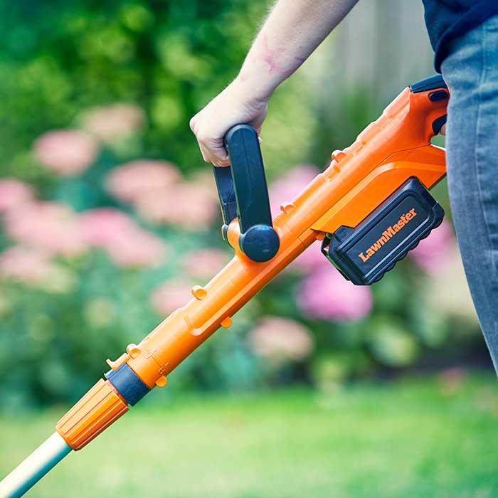 LawnMaster MX 24V 37cm | Cordless Lawn Mower Trimmer Set with Spare Battery - Image 6