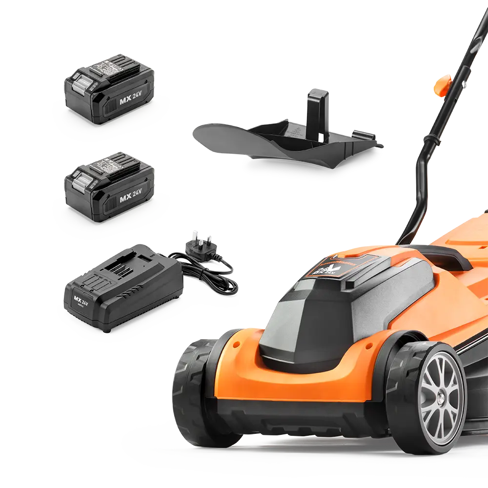 LawnMaster MX 24V 34cm | Cordless Lawn Mower with Spare Battery - Image 11