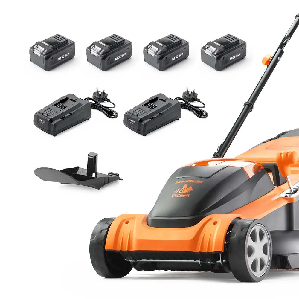 LawnMaster 48V 41cm | Cordless Lawn Mower with Spare Batteries - Image 13