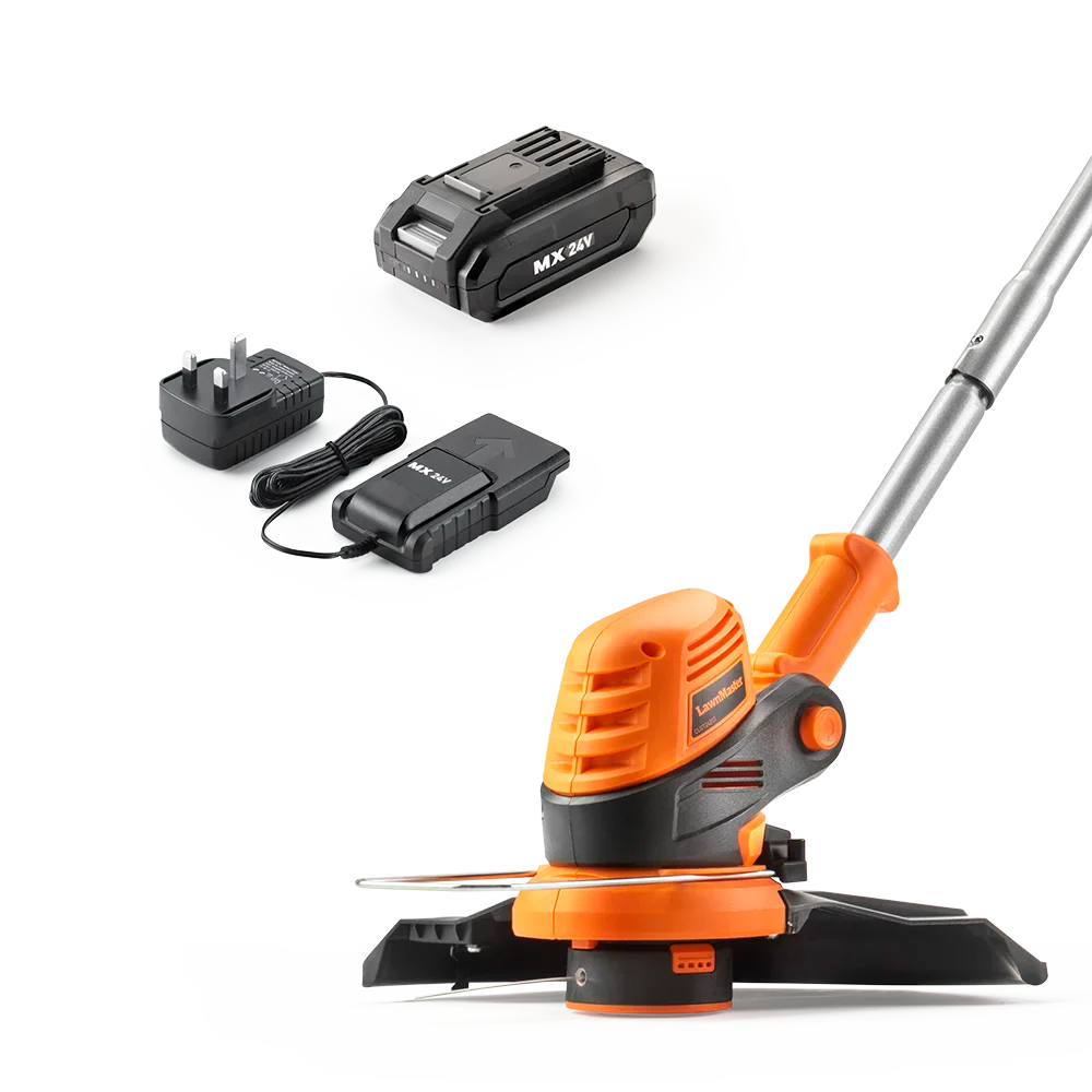 LawnMaster MX 24V 25cm Cordless Grass Trimmer | With Battery - Image 8